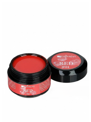 Гель камуфлирующий для ногтей Red Тон 01 Sofiprofi CAMOUFLAGE GEL RED, 15 мл